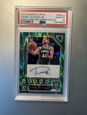 2023-24 Donruss Optic Andre Jackson Jr Signature Series Green RC #SS-AJJ PSA 10