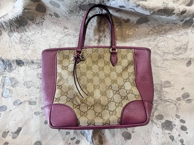 AUTHENTIC Gucci Bree Small Pink And GG Canvas Shoulder/crossbody-Hand Bag