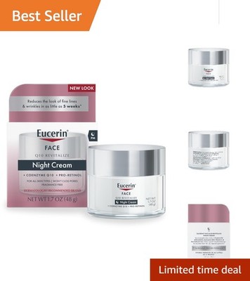 Q10 Anti-Wrinkle Night Cream with Pro-Retinol for Sensitive Skin, 1.7 Oz