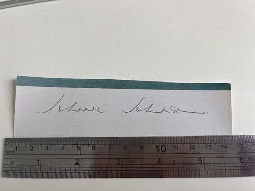 Johnnie Johnson pencil signed Battle of Britain RAF WW2