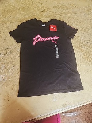 Puma Cursive Cf Tee Inf Black, Size Xs