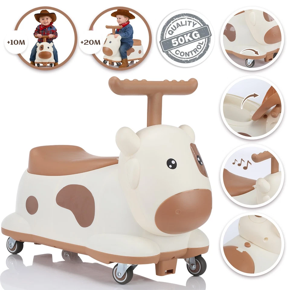 Rutschfahrzeug Rutschauto Kinderfahrzeug mit Stauraum, Kinderauto mit Kippschutz - Bild 4 von 4