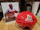 Team Russia 47 Alexander Radulov Red Easton Helmet Full size displayIIHF hockey