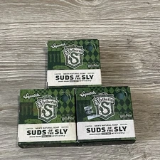 Dr Squatch HARRY POTTER Slytherin House "Suds Of The Sly" Natural Bar Soap - 3pk
