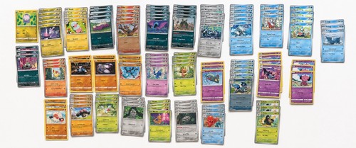 114 Pokemon Cards Mixed Common Uncommon Duplicates Lot Fusion Strike Bulk