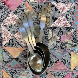 NORPRO 18/10 Stainless Steel Measuring Scoops Ladle Spoon Heavy Duty 4 Pc Set