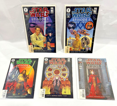 Star Wars Episode I : 2 Queen Amidala/Obi-Wan Kenbo and two others.