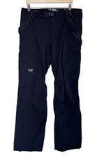 Arc'Teryx Gamma SK Pant Softshell Ski Pants w/ Removable Suspenders Black Mens L
