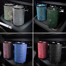 1PCS Universal Portable Car Ashtray Rhinestones Crystal Ash Cigarette Holder Cup