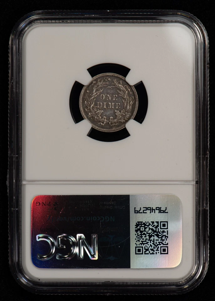 1877 10c Seated Liberty Silver Dime - Proof - Huge DDR - NGC PF 58 - SKU-B4275 - Image 4 of 4