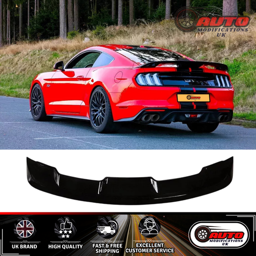Ford Mustang Shelby GT500 Style Heck Kofferraum Spoiler Flügel Lippe Body Kit Glanz Schwarz - Bild 1 von 10