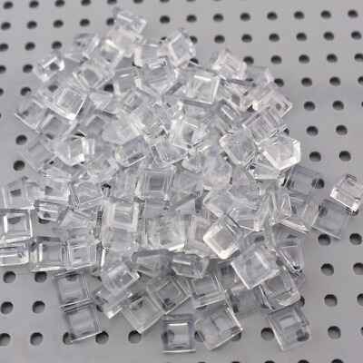 TCM BRICKS Trans Clear Slope 30 1x1x2/3 Roofing Cheese Wedge X100 Compatible 