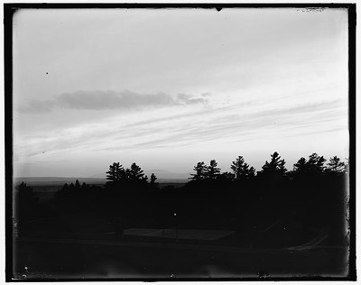 Photo:[Hotel Champlain, evening sky, Bluff Point, N.Y.]