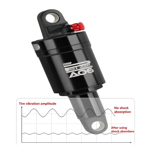 Aluminium DNM AO-6 Air Stoßdämpfer hinten 125mm für Mountainbike Faltrad - Bild 6 von 8