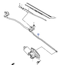 Aste meccanismo collegamento tergicristallo anteriore nuove originali Suzuki CARRY VAN 1.3 38102-78A00