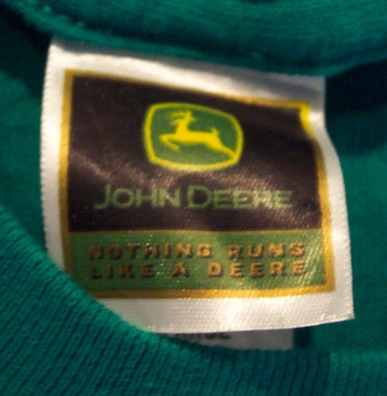 JOHN DEERE Tractors Deer FULL THROTTLE T-Shirt MEN'S YOUTH XL 18-20 - Image 3 of 3