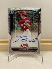 2023 Bowman Chrome Justin Boyd Mega Box Mojo Auto #BMA-JB Reds