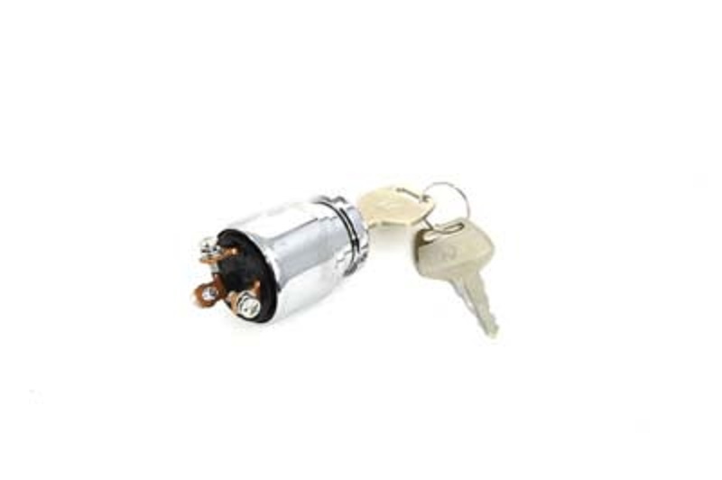 1973-1976 Harley FX FXE FXS Chrome Ignition Switch & 2 Keys