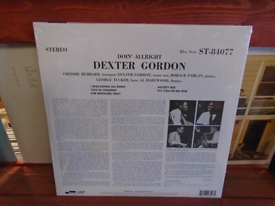 輸入LP Dexter Gordon Doin Allright 13613861 Blue Note /00260 Dexter Gordon – Doin' Allright – Vinyl (180g, LP, Album + 2