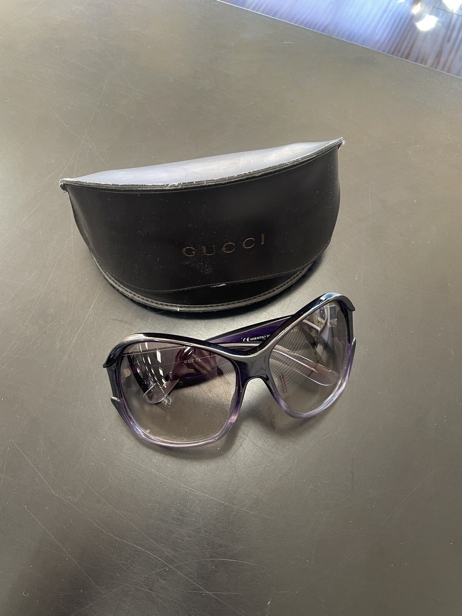 【美品】GUCCI sunglasses vintage GG2934 BLK Gucci GG 2934 S AUTHENTIC BLACK FRAME PURPLE BIG LENSES | eBay