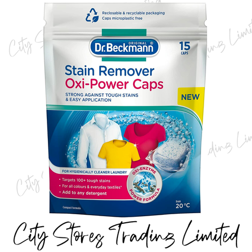Dr Beckmann Stain Remover Oxi Power Caps Laundry Cleaner Eliminate