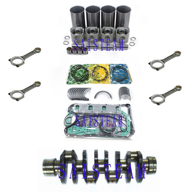ISUZU 4HE1 4HE1T Diesel Engine Rebuild Kit &4 Con Rods& Crankshaft NPR