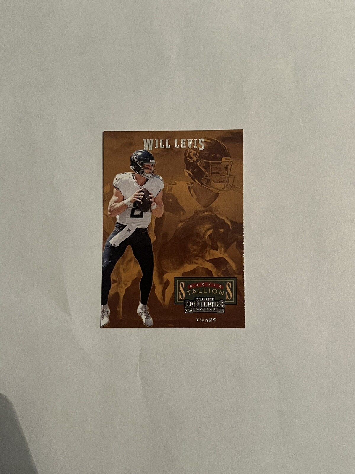 Contenders Football 2023 Will Levis Rookie Stallions Bronze 7 RC
