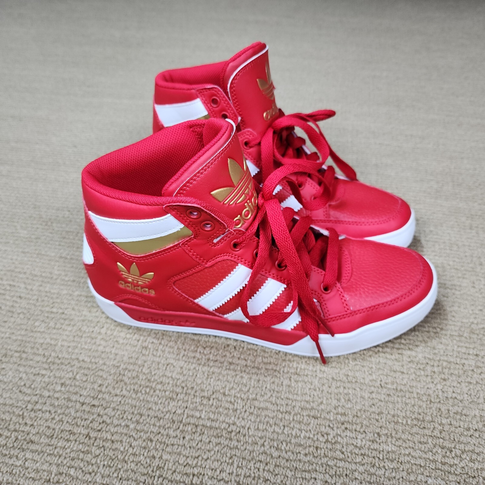 Adidas Hard Court High Red FV5328 Size 7.5 Mens Shoes Sneakers | eBay