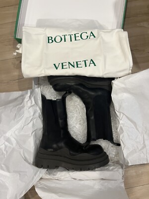 Bottega Veneta Tire Boots Men's 42 Black/Olive Used
