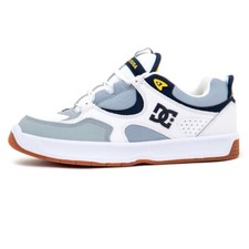 12 DC SHOES KALYNX ZERO WHITE GREY MEN MENS SHOE SKATE SNEAKER KALIS LYNX