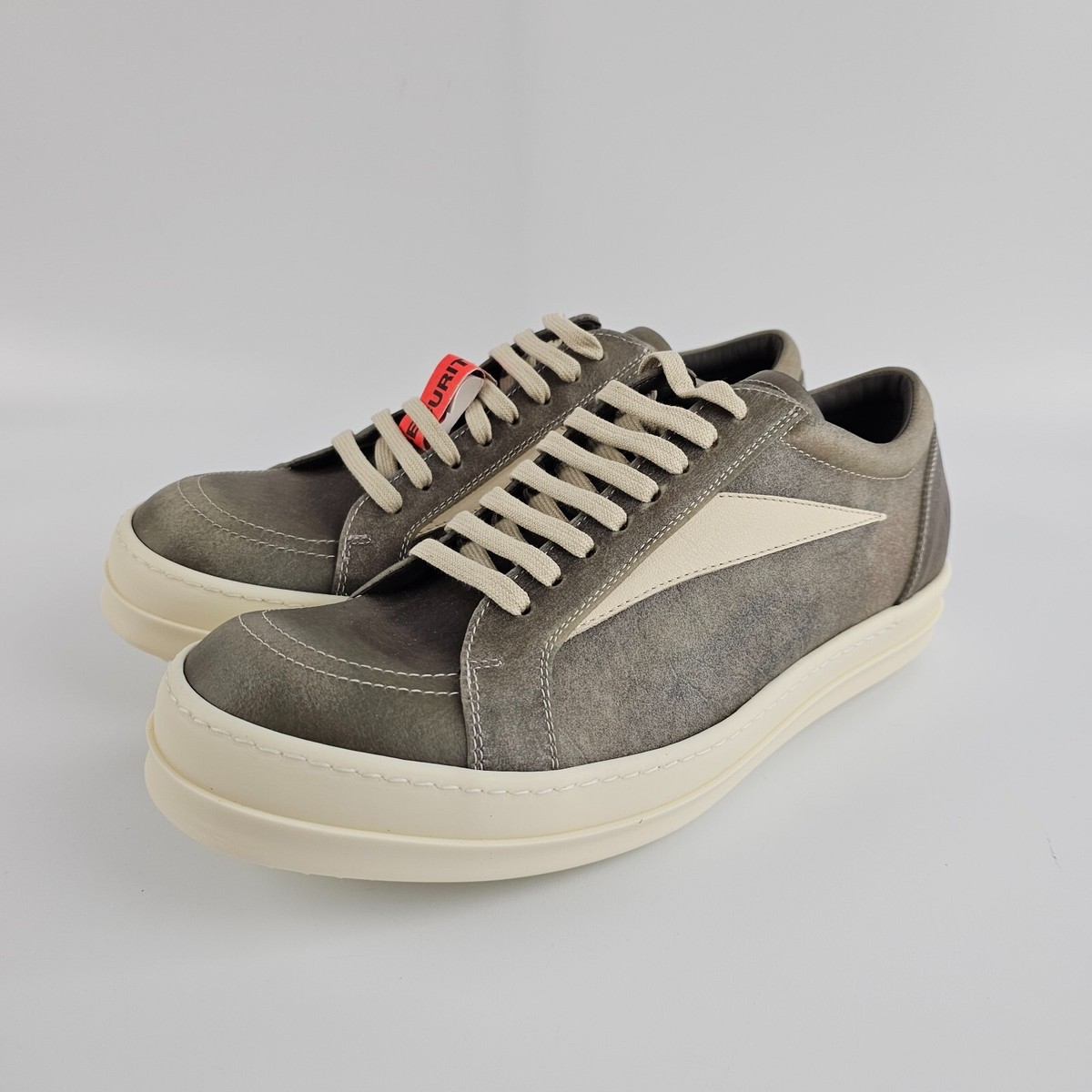 Rick Owens Hollywood Vintage $1110 Dust/Milk Low Sneakers New 