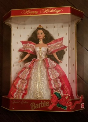 happy holidays barbie 10th anniversary value