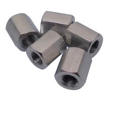 US Stock 5pcs M8 x 1.25 x 15mm Stainless steel Long Coupling Hex Nut Connector