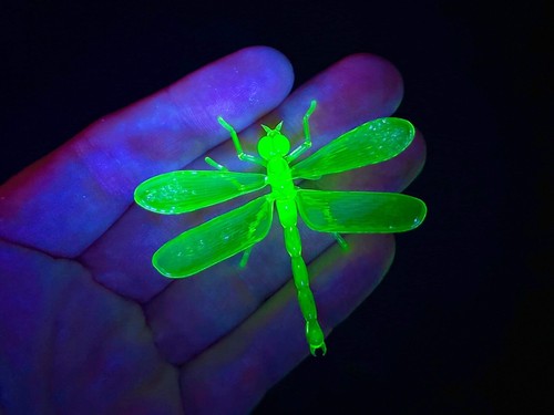 Uranium Vaseline Dragonfly Custom Piece In Stock Now - Picture 8 of 9