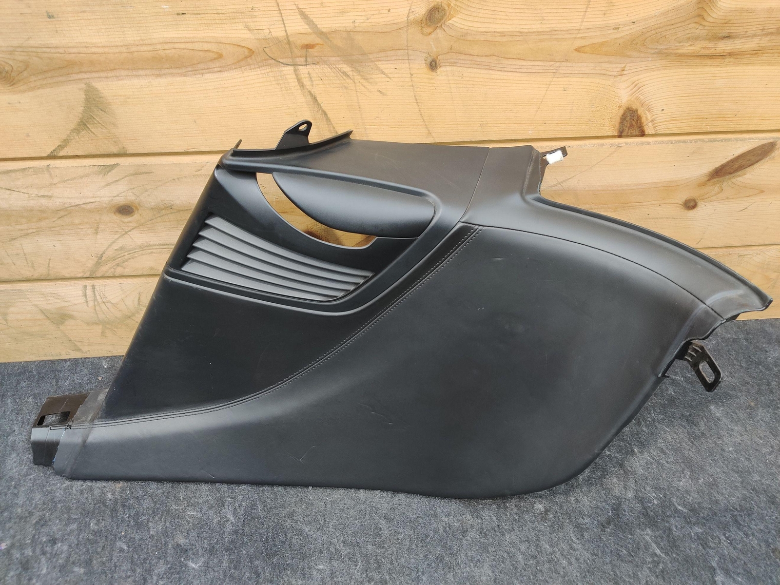 Rear Right Interior Quarter Lateral Trim Black 51437407750 OEM BMW i8 2014-19