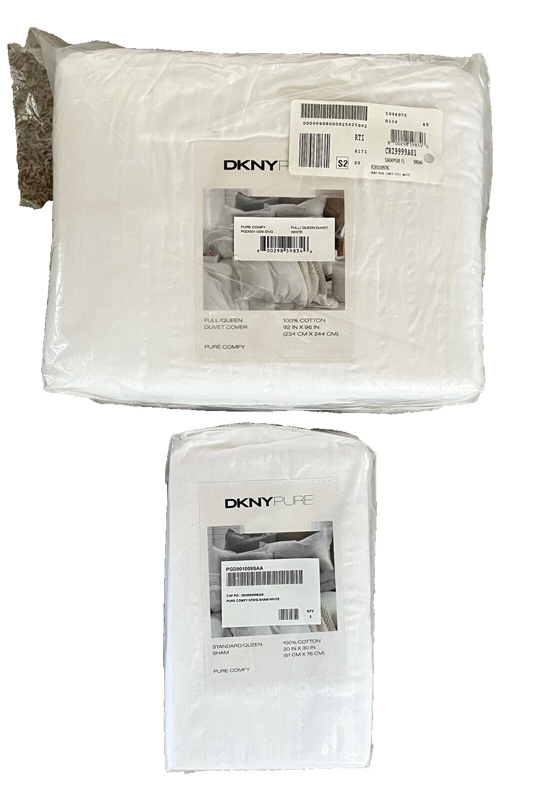 DKNY Blanco Fundas de edredón y Juegos de Cama