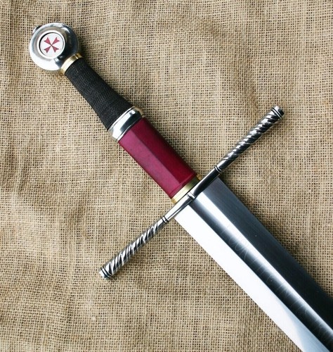 Templar Sword, Knights Templar Sword, Knight Arming Sword, D2 Steel Blade Sword - Picture 8 of 8