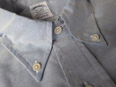 NWOT Brooks Brothers Blue Oxford Button Down Regent Fit Slim MSRP $140
