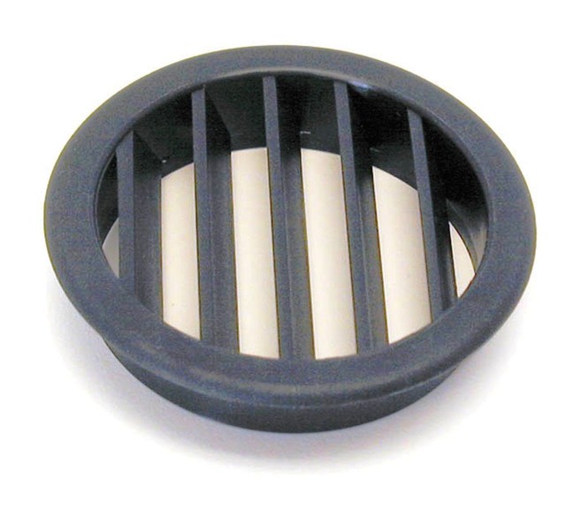 HCI VENTILATION ROUND GROMMET BLACK 5/8" RECESS 2 1/2" DIA HOLE