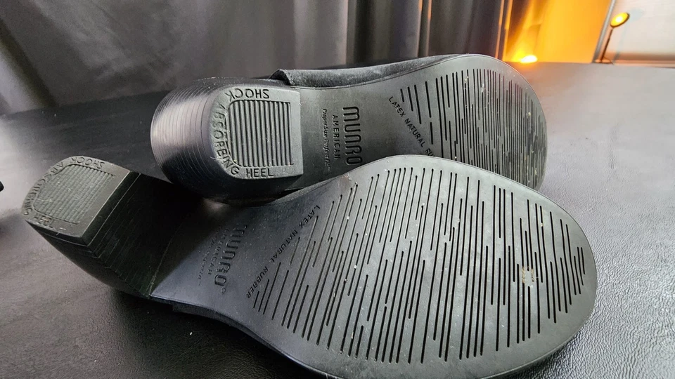 Sandálias pretas femininas Munro American 4 - Imagem 4 de 4