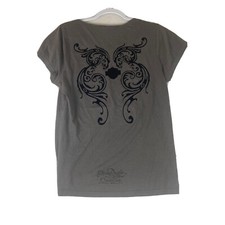 Vtg Harley-Davidson Womens Medium Top Grey Cancun T-Shirt Made in USA EUC