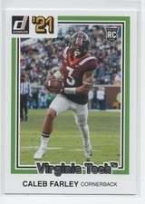 2021 Chronicles Draft Donruss #3 Caleb Farley VIRGINIA TECH HOKIES RC 36