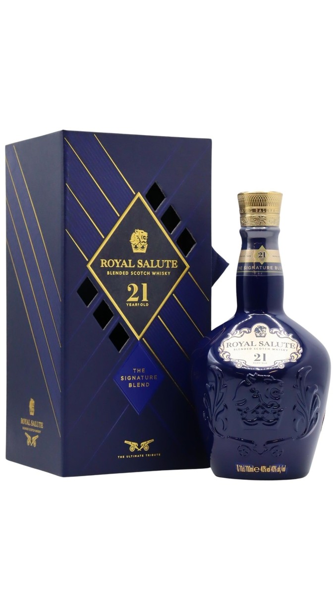  SALUTE 21年 THE SIGNATURE BLEND 箱付き Royal Salute - The Signature Blend Sapphire Flagon Blended Scotch