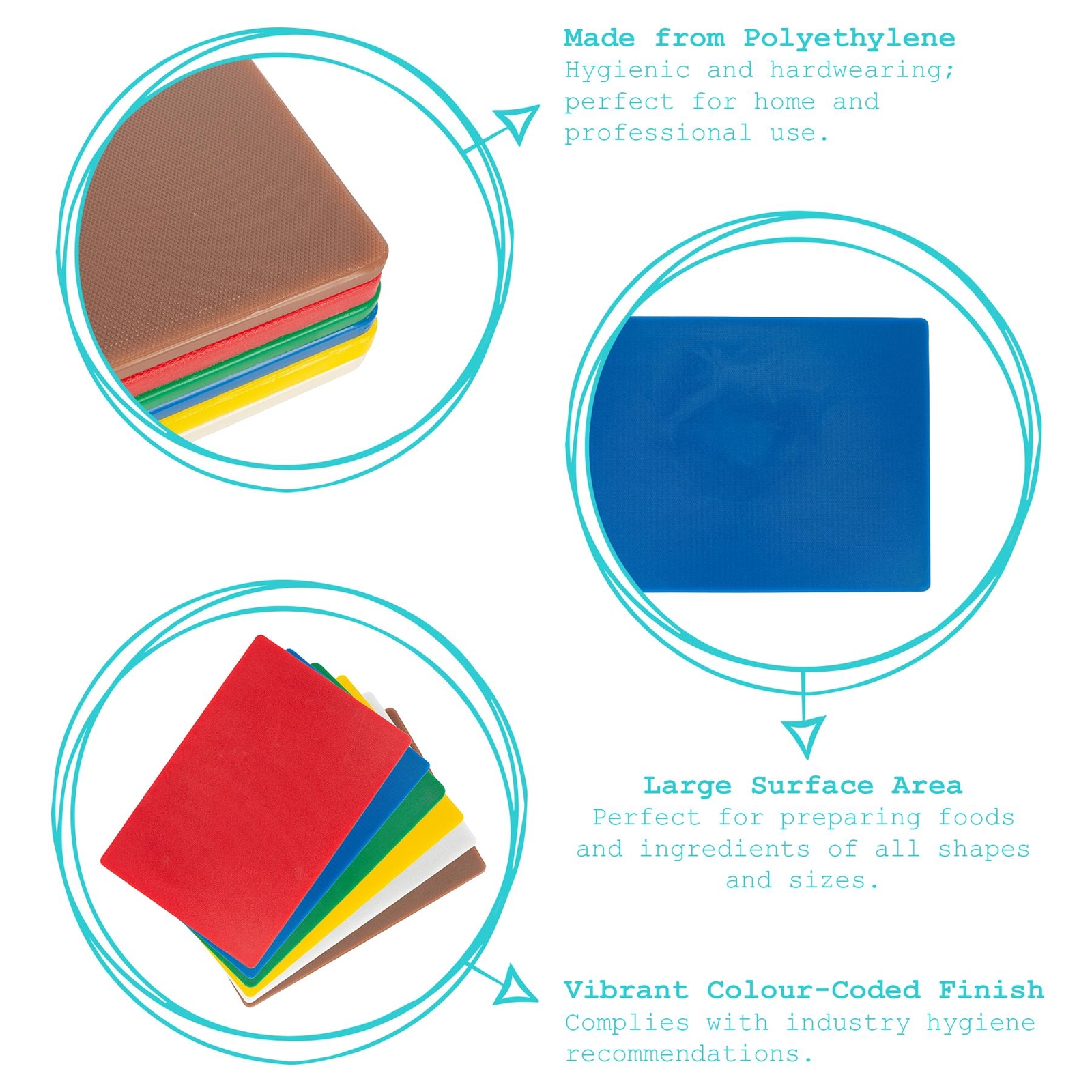 Lot De 3 Planches à Découper Colorées - Sans BPA, Lavables Au Lave-vaisselle, Antidérapantes, Avec Gouttière Pour Jus (tailles Assorties)