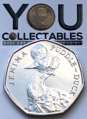 50p Münzen Jemima Puddle-Duck 2020 Peter Rabbit Tiggy-Winkle BEATRIX POTTER SET 
