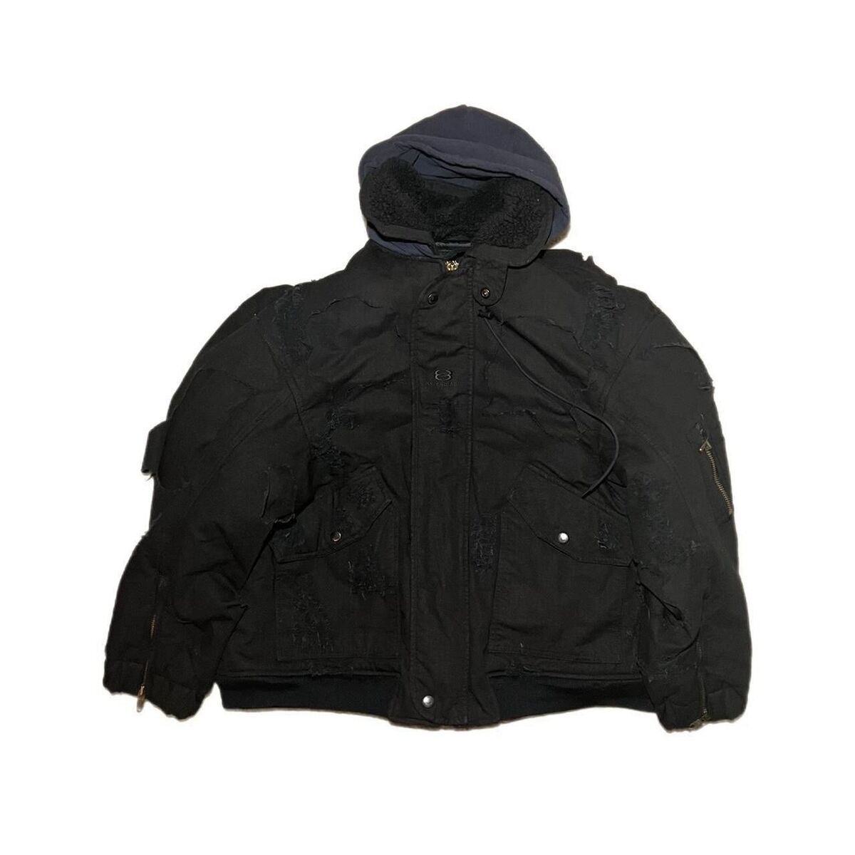 Balenciaga SS22 Destroyed Bomber Jacket SMALL | eBay Balenciaga SS22 Destroyed Bomber Jacket SMALL | eBay