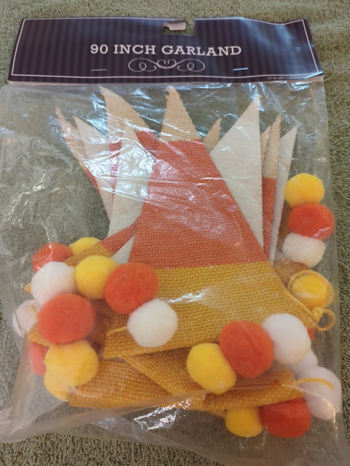 90 Inch Candy Corn Garland