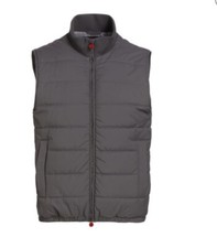 New $4135 Kiton Quilted Stand-Collar Puffer V...