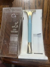 Le Lady Eversharp razor blue & gold womens orig box 33B67