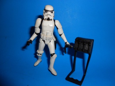 Star Wars 1999 Potf 2 Imperial Stormtrooper V2 ~ Blaster Rifle /& Weapon Rack